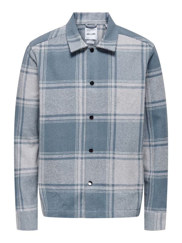 Only & Sons Only & Sons Srajca 'ONSMACE'  modra / svetlo siva / bela