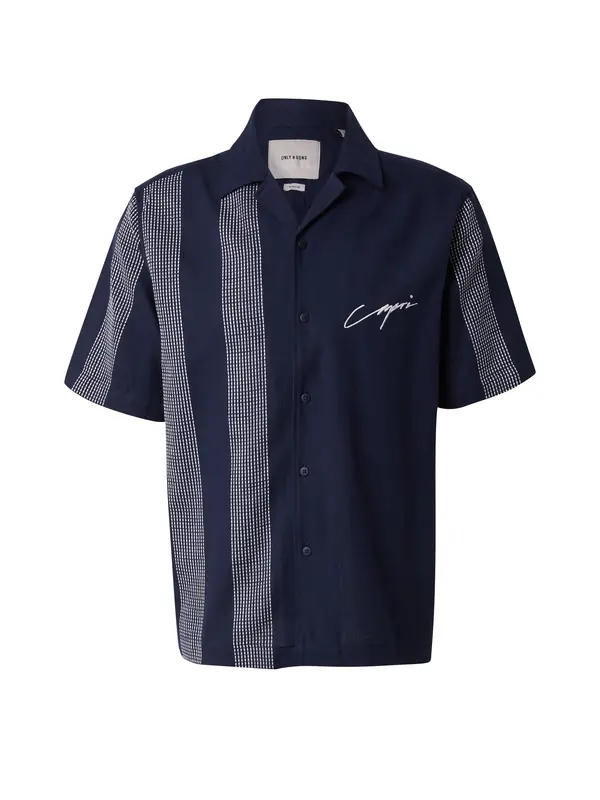 Only & Sons Only & Sons Srajca 'ONSSEIO'  marine / bela