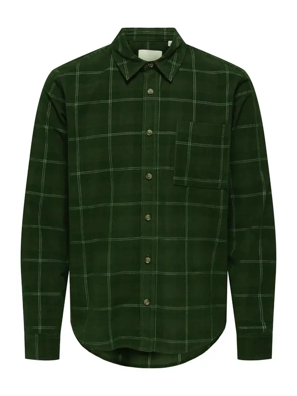 Only & Sons Only & Sons Srajca 'ONSWILLIAM'  temno zelena / bela