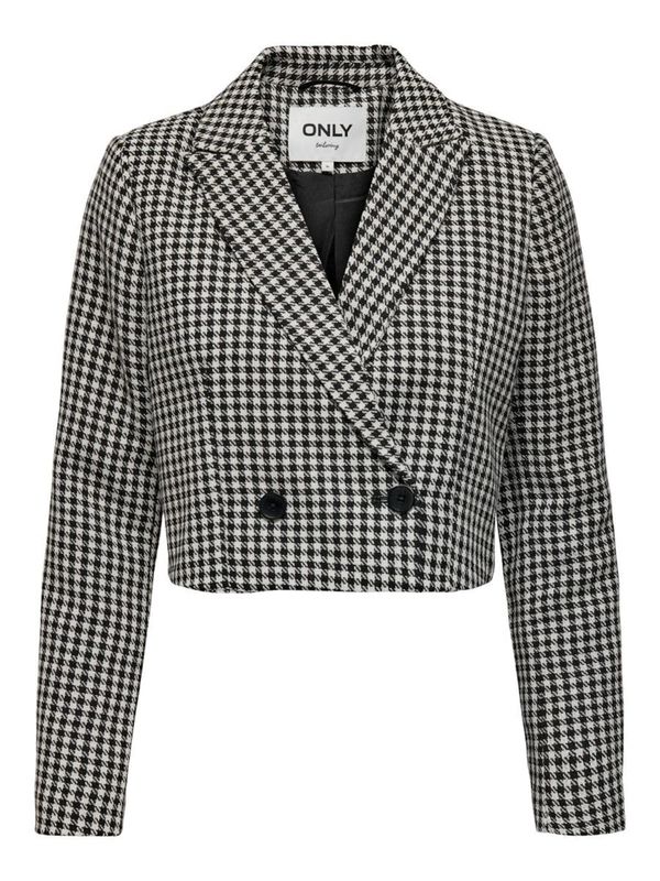 ONLY ONLY Blazer 'ONLNadina'  črna / bela