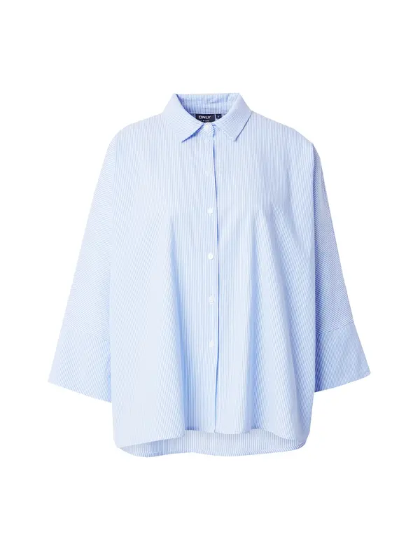 ONLY ONLY Bluza 'AUGUSTA'  svetlo modra / bela