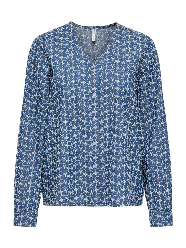 ONLY ONLY Bluza  modra / bela