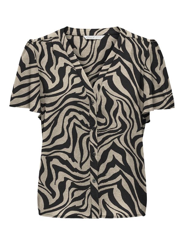 ONLY ONLY Bluza 'NOVA LIFE'  chamois / črna