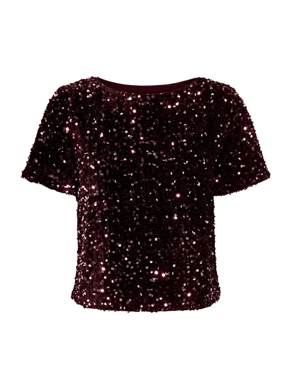 ONLY ONLY Bluza 'ONLAnika'  vinsko rdeča