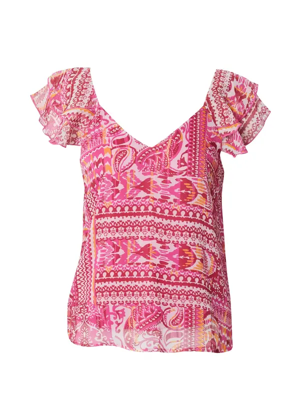 ONLY ONLY Bluza 'ONLASTA'  kari / roza / temno roza / off-bela