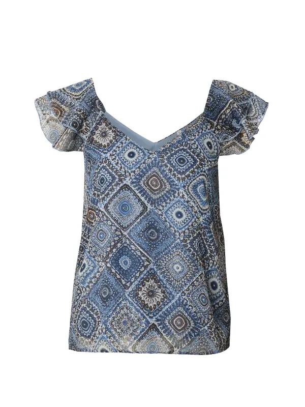 ONLY ONLY Bluza 'ONLASTA'  marine / moder denim / svetlo siva / črna