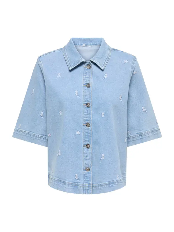 ONLY ONLY Bluza 'ONLBella'  svetlo modra / bela