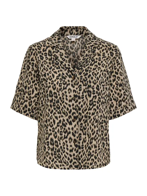 ONLY ONLY Bluza 'ONLEMMIA'  bež / svetlo rjava / črna