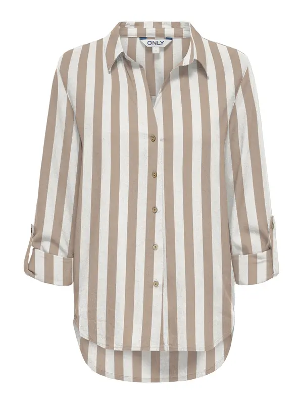ONLY ONLY Bluza 'ONLGOA'  temno bež / bela