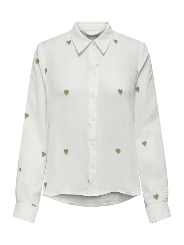 ONLY ONLY Bluza 'ONLHEART'  oliva / bela