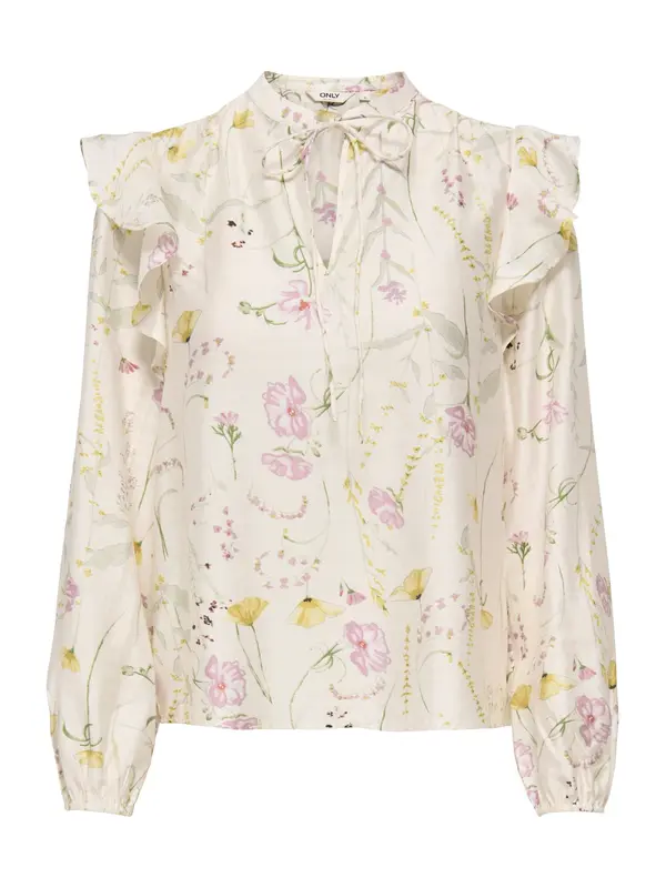 ONLY ONLY Bluza 'ONLJEONA'  rumena / lila / off-bela