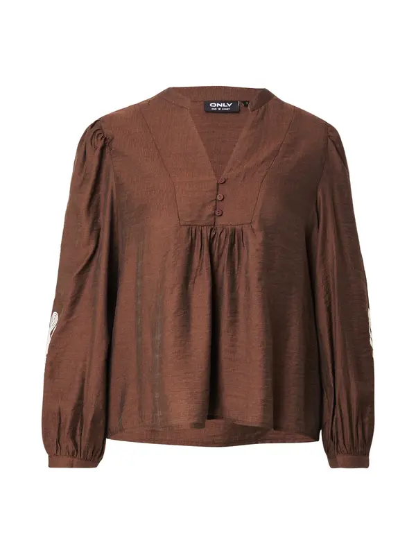 ONLY ONLY Bluza 'ONLKana'  čokolada / bela