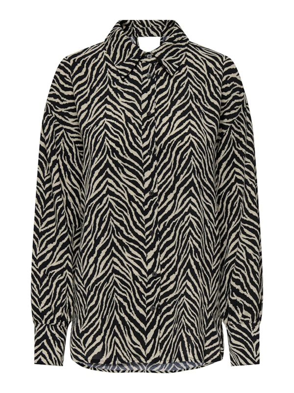 ONLY ONLY Bluza 'ONLKATTY'  svetlo siva / črna