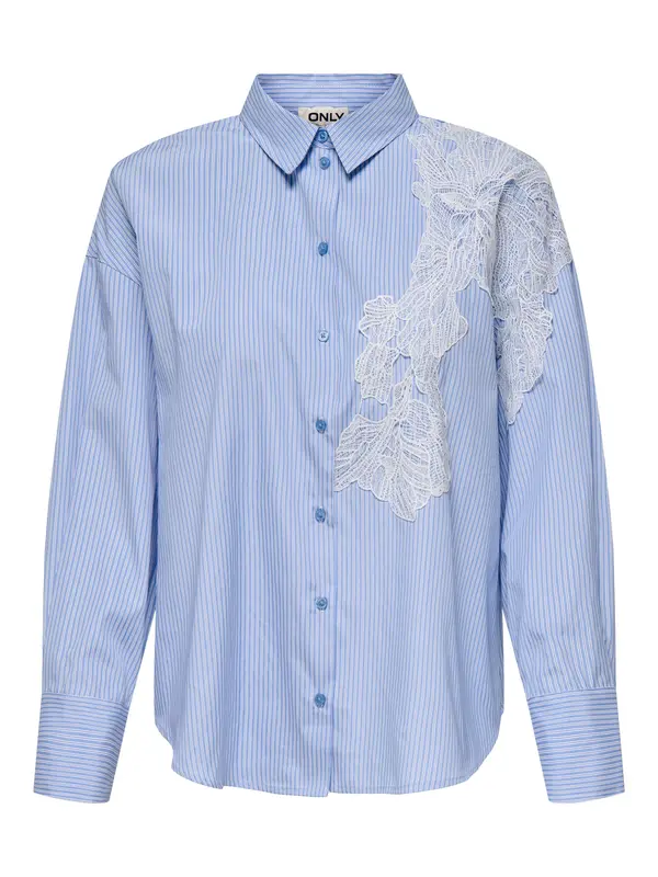 ONLY ONLY Bluza 'ONLKIRI'  svetlo modra / bela