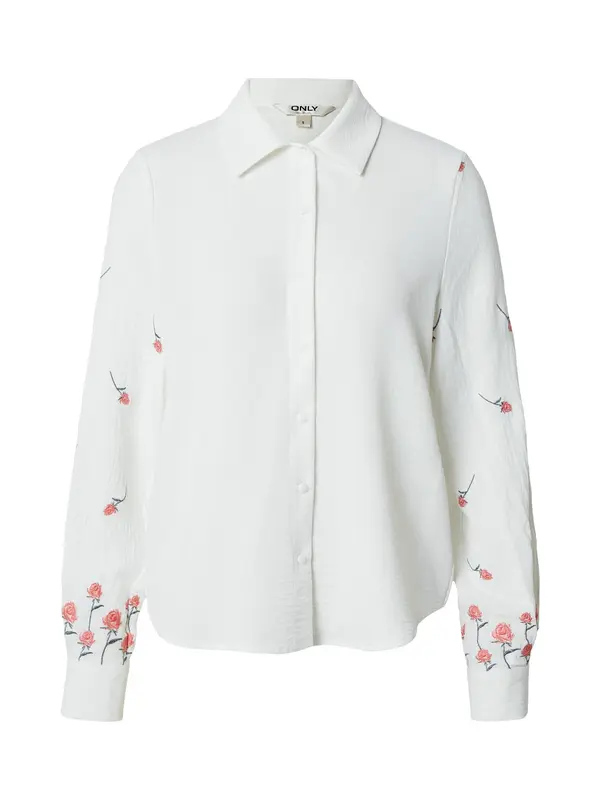 ONLY ONLY Bluza 'ONLKRISS'  temno zelena / losos / off-bela