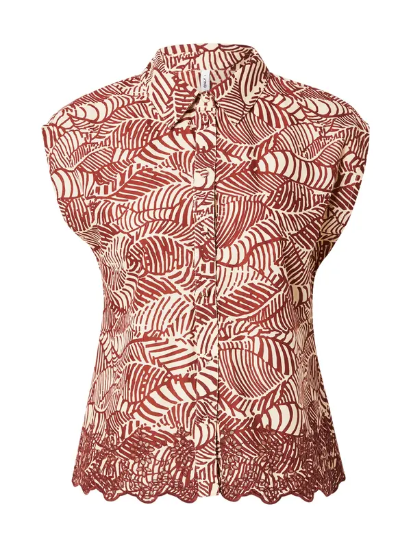 ONLY ONLY Bluza 'ONLLOU'  kremna / rjasto rjava