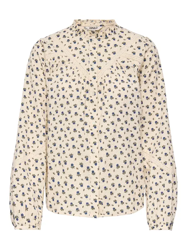ONLY ONLY Bluza 'ONLLucinda'  ecru / temno modra / temno zelena