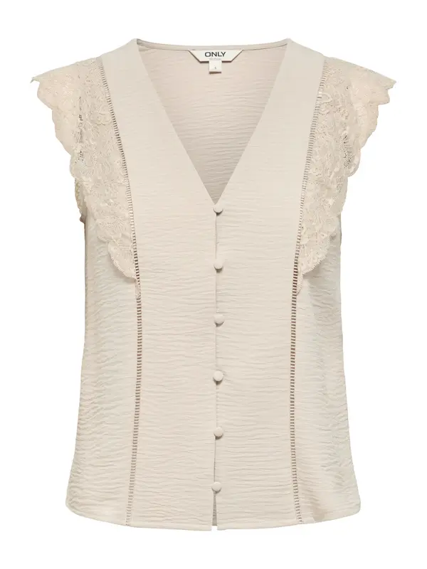 ONLY ONLY Bluza 'ONLMETTE'  svetlo bež