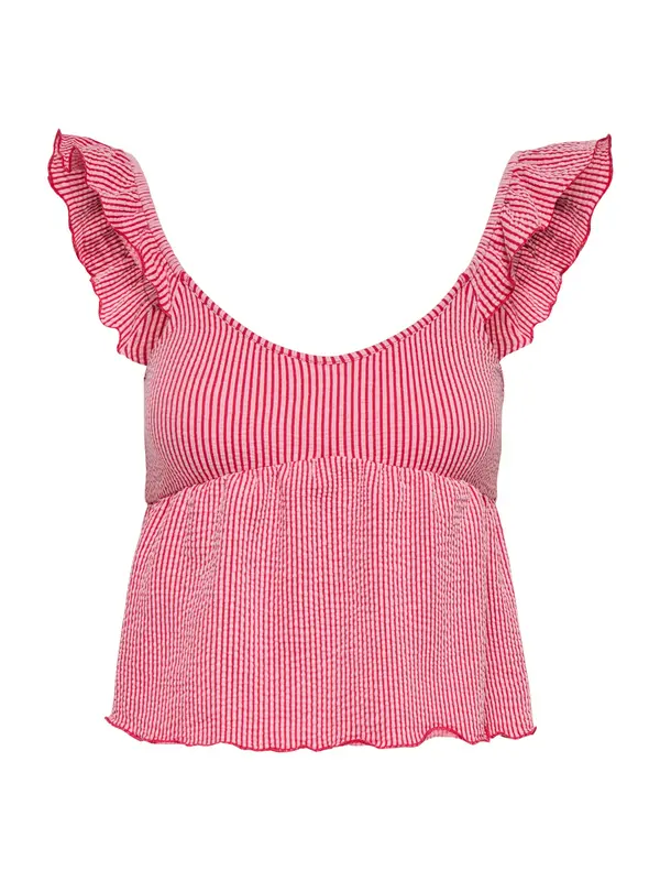 ONLY ONLY Bluza 'ONLMISTY'  rdeča / bela