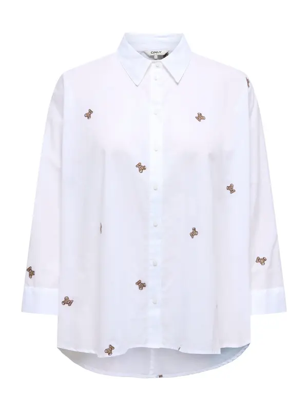 ONLY ONLY Bluza 'ONLNEW LINA GRACE'  svetlo rjava / bela