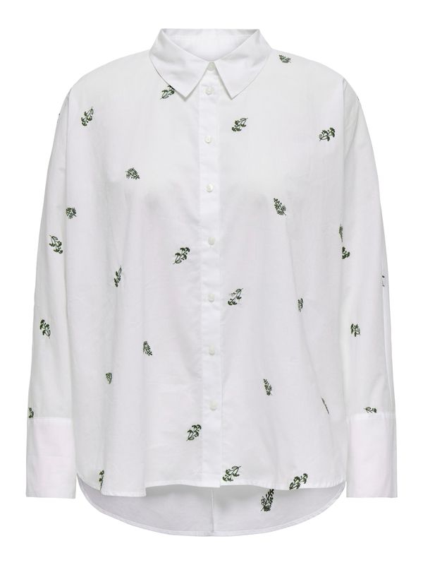 ONLY ONLY Bluza 'ONLNEW LINA'  temno zelena / bela