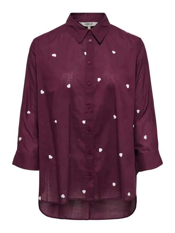 ONLY ONLY Bluza 'ONLNew Lina'  vinsko rdeča / bela