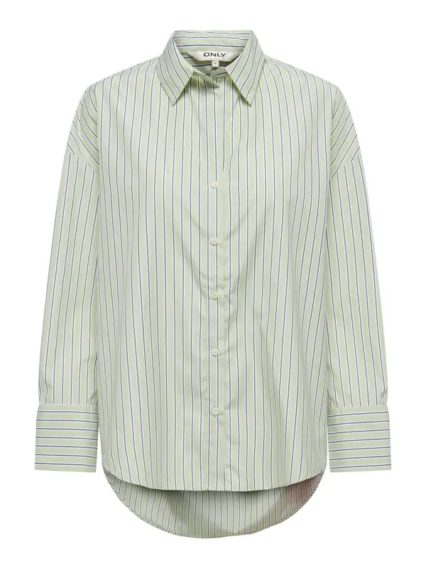 ONLY ONLY Bluza 'ONLOregon Alva'  pastelno zelena / temno zelena / bela