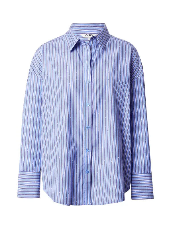 ONLY ONLY Bluza 'ONLOregon'  svetlo modra / vijolično modra / bela