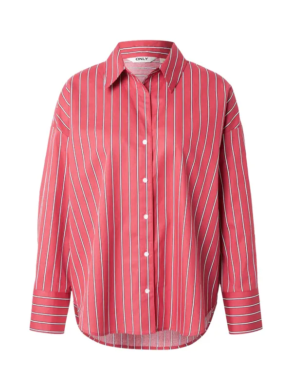 ONLY ONLY Bluza 'ONLOREGON'  temno rdeča / črna / bela