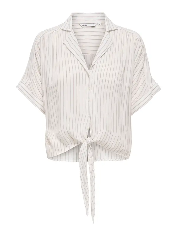 ONLY ONLY Bluza 'ONLPAULA'  rjava / off-bela