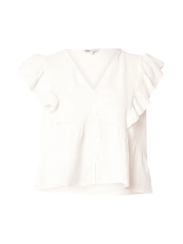 ONLY ONLY Bluza 'ONLRian Flonce'  volneno bela