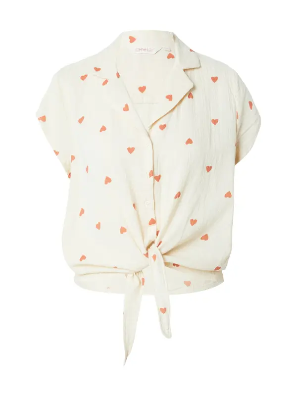 ONLY ONLY Bluza 'ONLTHYRA'  bež / rdeča