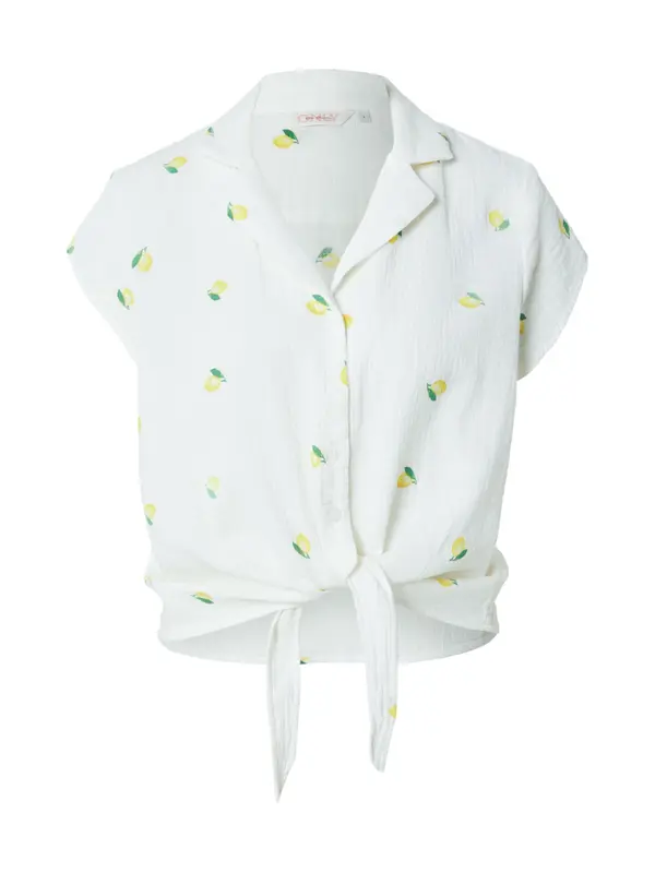 ONLY ONLY Bluza 'ONLTHYRA'  limona / zelena / bela