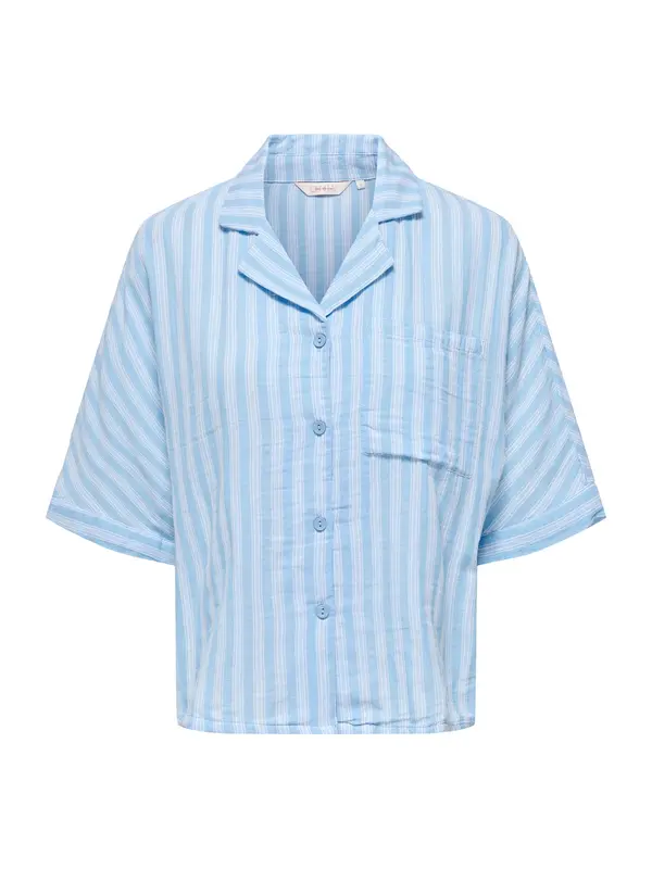 ONLY ONLY Bluza 'ONLTHYRA'  svetlo modra / bela