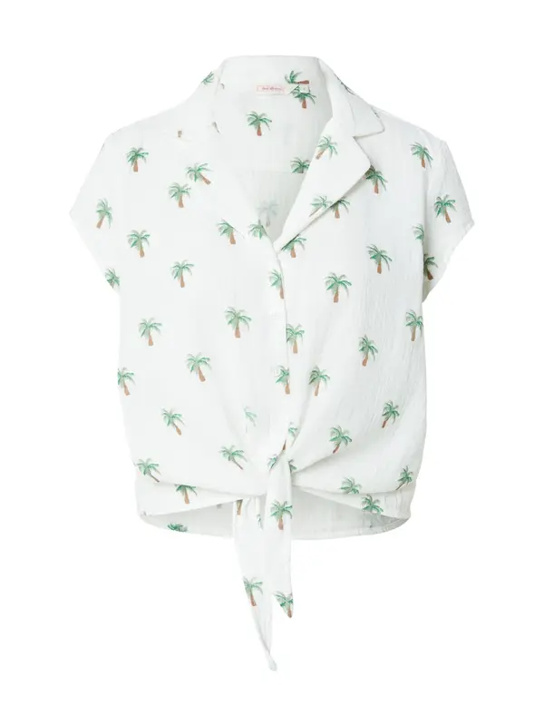 ONLY ONLY Bluza 'ONLTHYRA'  svetlo rjava / zelena / svetlo zelena / bela