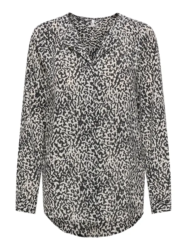 ONLY ONLY Bluza 'ONLTIANA'  svetlo siva / črna