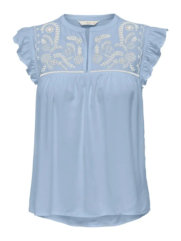 ONLY ONLY Bluza 'ONLVESTINE'  golobje modra / off-bela
