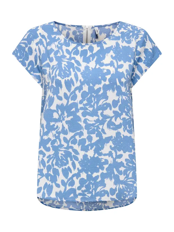 ONLY ONLY Bluza 'ONLVic'  nebeško modra / bela