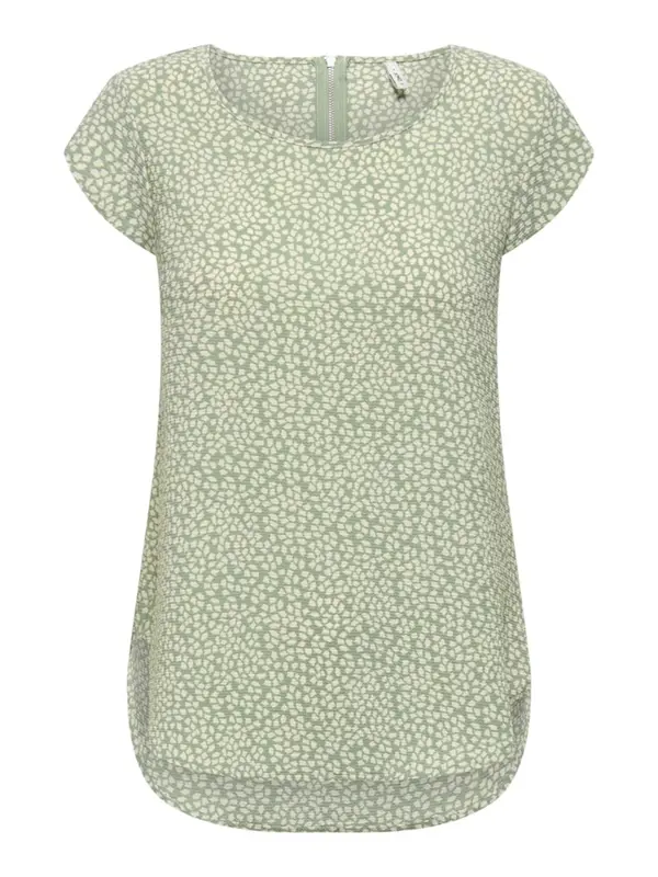ONLY ONLY Bluza 'ONLVIC'  pastelno zelena / bela