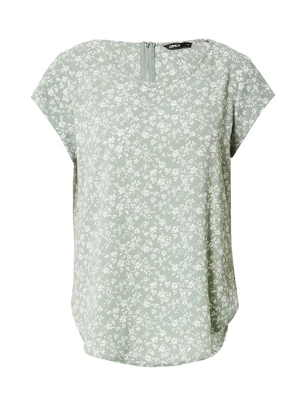 ONLY ONLY Bluza 'ONLVic'  pastelno zelena / bela