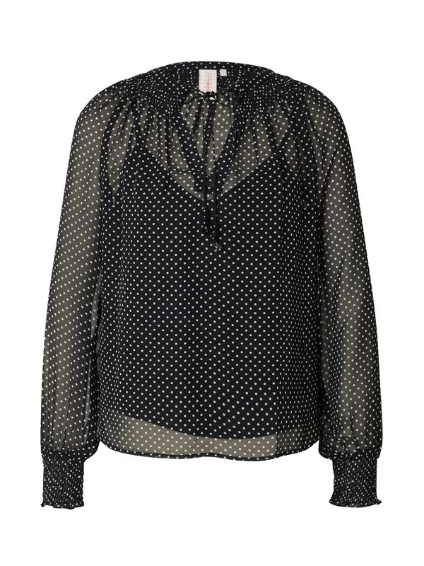 ONLY ONLY Bluza 'ROSA ISABELLA'  črna / bela