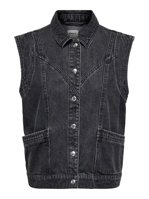 ONLY ONLY Brezrokavnik 'ONLKENNEDY'  črn denim