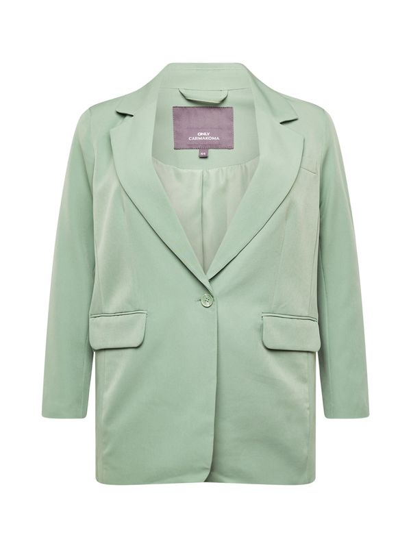 ONLY Carmakoma ONLY Carmakoma Blazer 'LANA-BERRY'  pastelno zelena