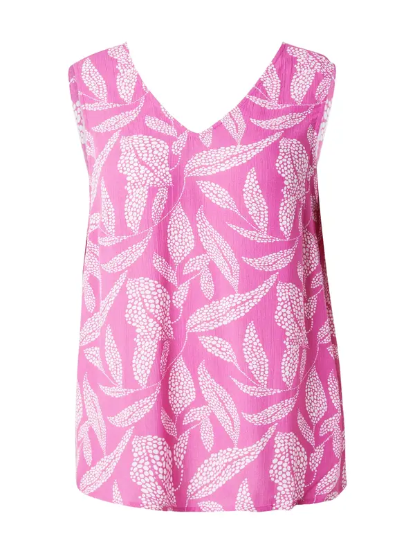 ONLY Carmakoma ONLY Carmakoma Bluza 'CARCALYPSO'  fuksija / bela
