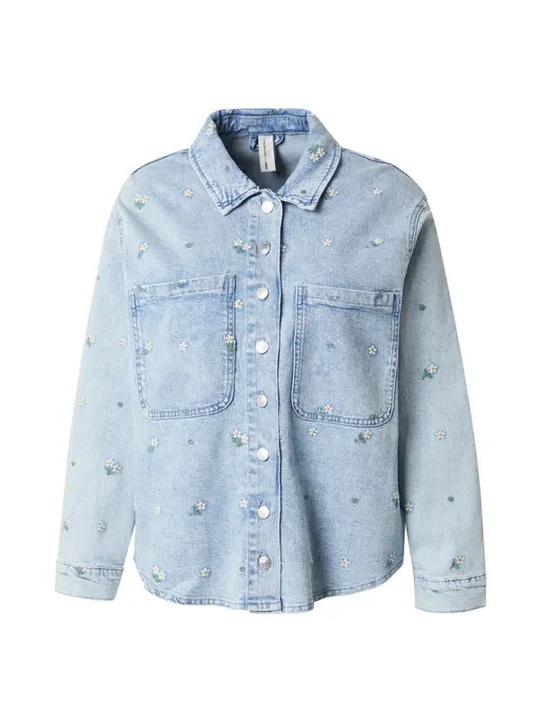 ONLY Carmakoma ONLY Carmakoma Bluza 'CARCASSIE'  moder denim / kari / zelena / bela