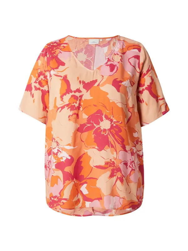 ONLY Carmakoma ONLY Carmakoma Bluza 'CARHELEN'  oranžna / marelica / vinsko rdeča