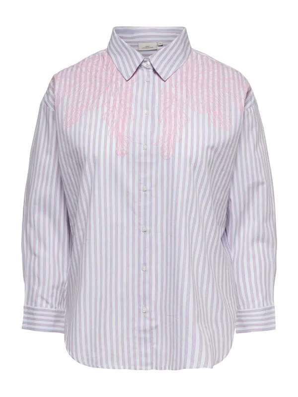 ONLY Carmakoma ONLY Carmakoma Bluza 'CARLIAH'  azur / roza / bela
