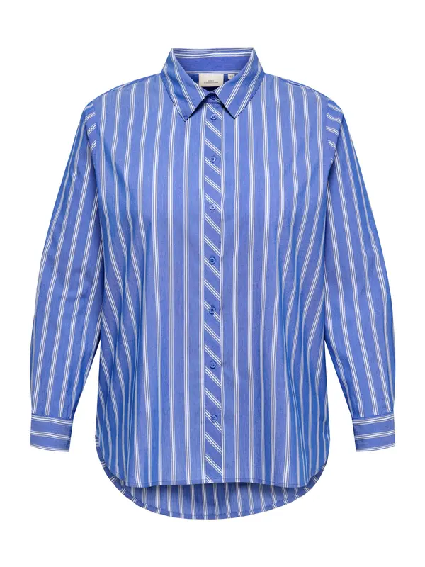 ONLY Carmakoma ONLY Carmakoma Bluza 'CARLiah'  kremna / safir / bela