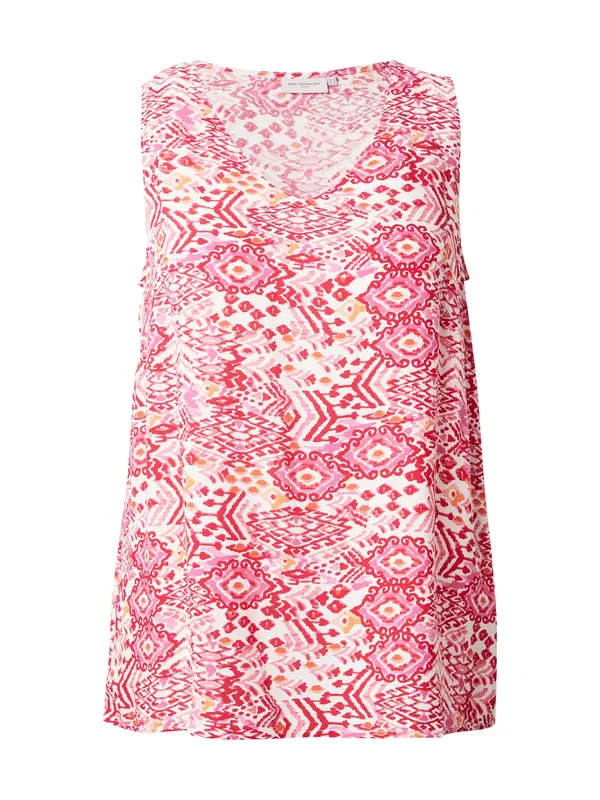 ONLY Carmakoma ONLY Carmakoma Bluza 'CARMARRAKESH'  oranžna / svetlo roza / rdeča / bela