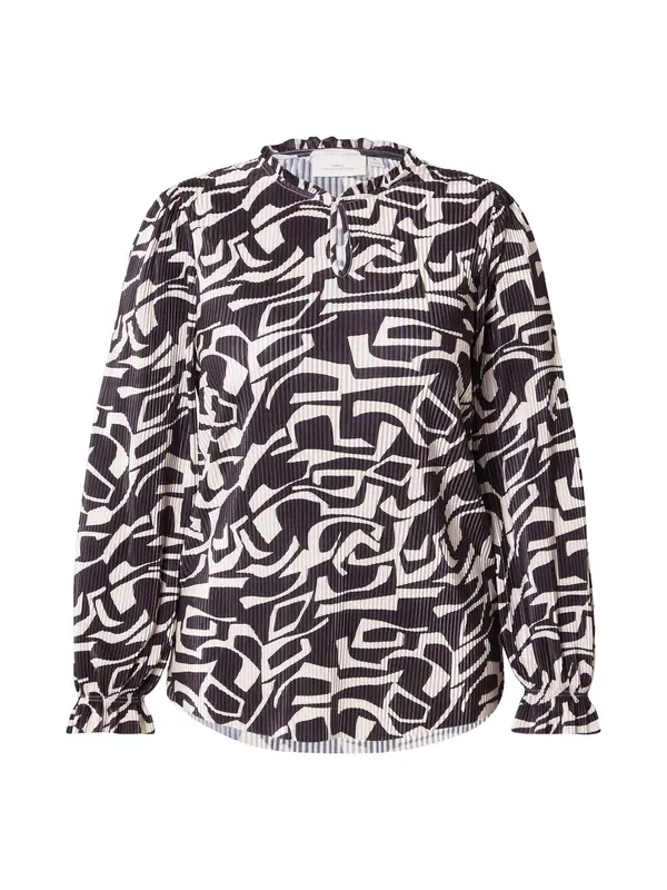ONLY Carmakoma ONLY Carmakoma Bluza 'CARMIKA'  antracit / bela